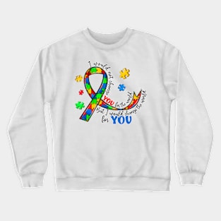 Puzzle Ribbon Autism Awareness Gift for Birthday, Mother's Day, Thanksgiving, Christmas Crewneck Sweatshirt